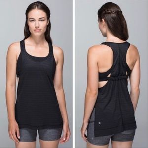 Lululemon Stash it Black Racerback Tank Top